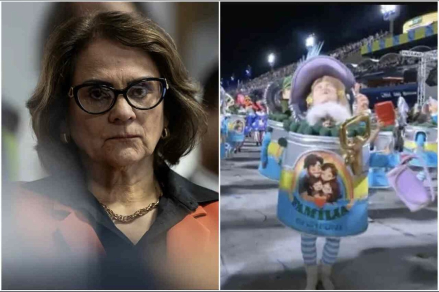 Damares anuncia ação judicial contra escola de samba após desfile no Carnaval do Rio