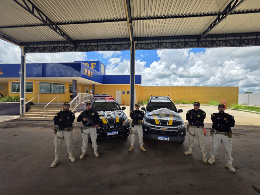 PRF apreende mais 32 kg de drogas na BR-153 em Araguaína dois dias após interceptar quase 700 kg