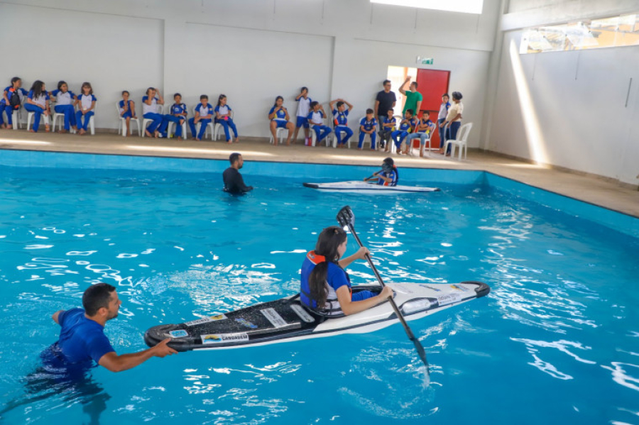 Centro de Canoagem inicia atividades em Araguaína com alunos da rede municipal