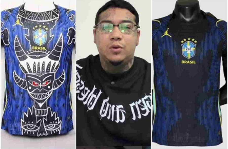INFLUENCIADOR CRISTÃO APONTA SUPOSTOS SÍMBOLOS OCULTISTAS EM NOVO UNIFORME DA SELEÇÃO BRASILEIRA E GERA POLÊMICA