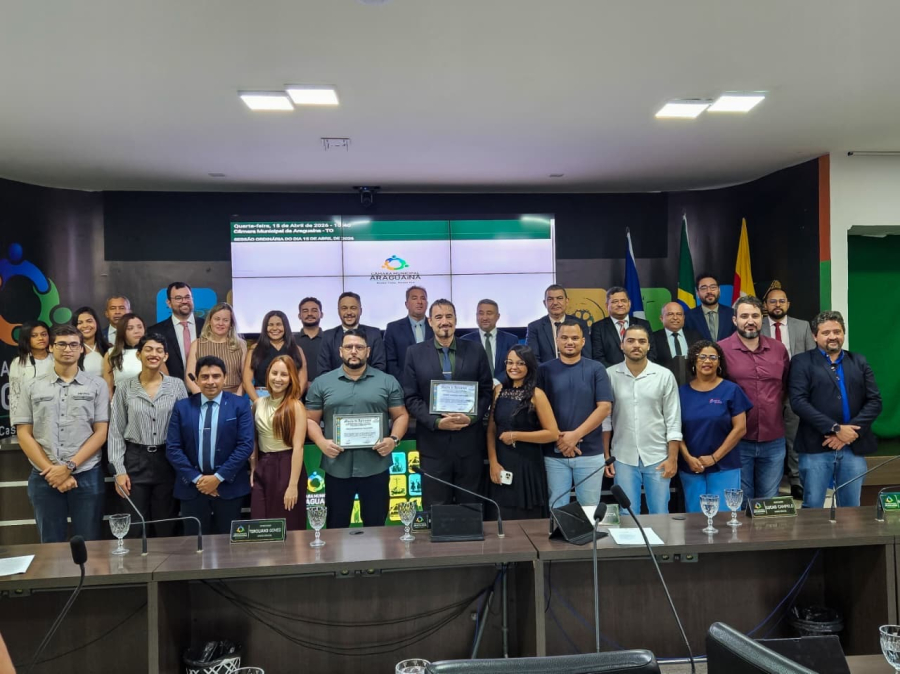 Câmara de Araguaína aprova criação de agência reguladora e homenageia cidadãos em sessões legislativas