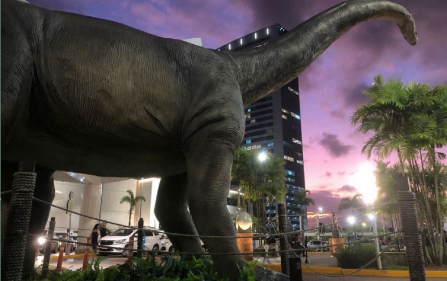 ARAGUAÍNA VIRA CENÁRIO JURÁSSICO: EXPOSIÇÃO TRAZ DINOSSAUROS GIGANTES EM TAMANHO REAL AO TOCANTINS