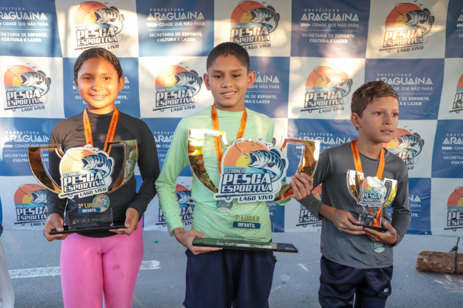 MAIS DE 350 CRIANÇAS PARTICIPAM DE TORNEIO DE PESCA ÀS MARGENS DA VIA LAGO EM ARAGUAÍNA